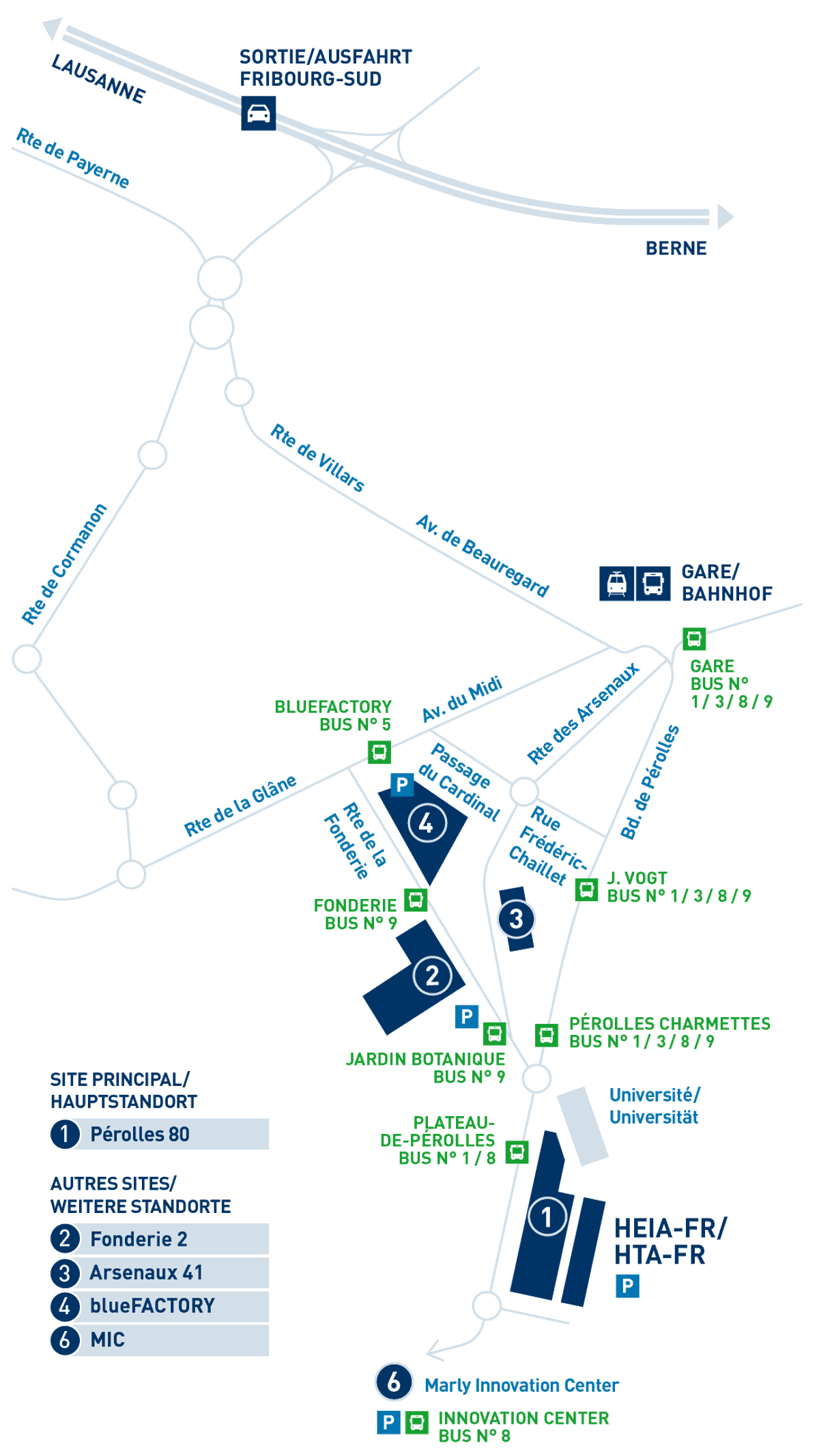 Plan Sites HEIA FR